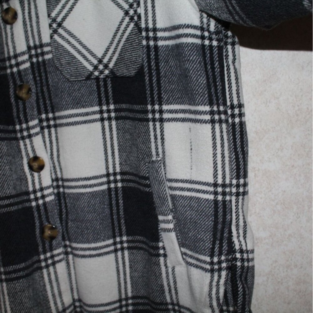 Member's Mark Shacket Plaid Button Down Jacket Fall Size Large - Picture 5 of 16